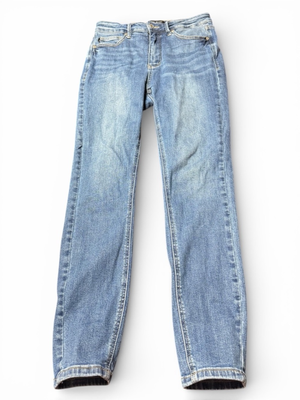 Judy Blue Washed Blue Straight-Leg Jeans